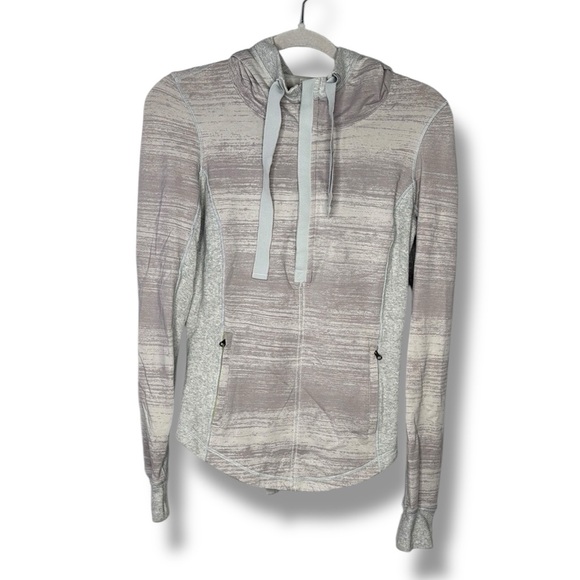 Lululemon Hoodie Sweatshirt Full Zip Gray Women's Size 4 - Picture 1 of 4